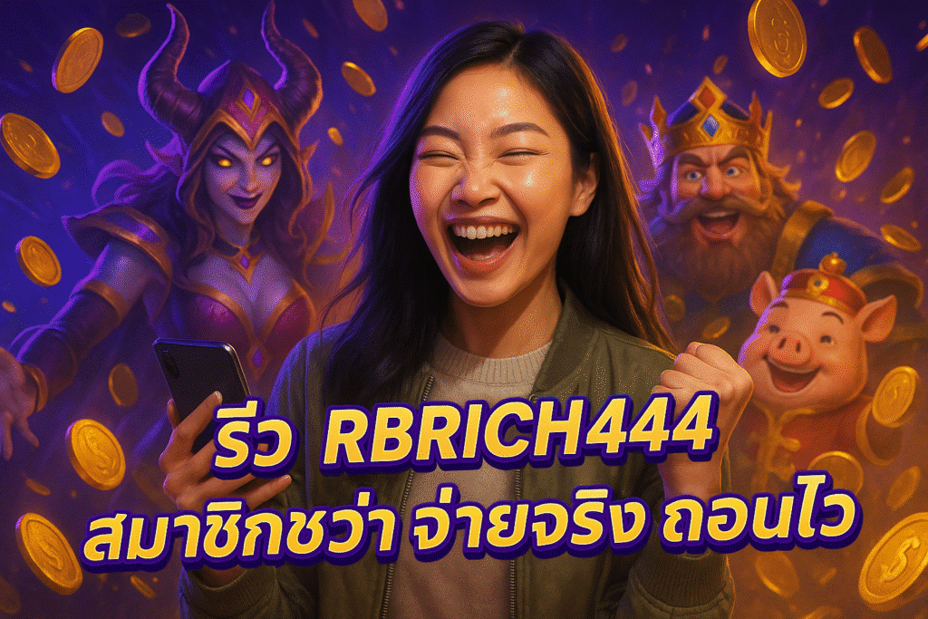 รีวิว RBRICH444 สมาชิกชมว่า จ่ายจริง ถอนไว
