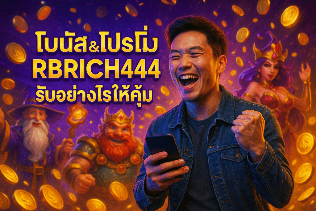 โบนัส & โปรโมชั่น RBRICH444 รับอย่างไรให้คุ้ม