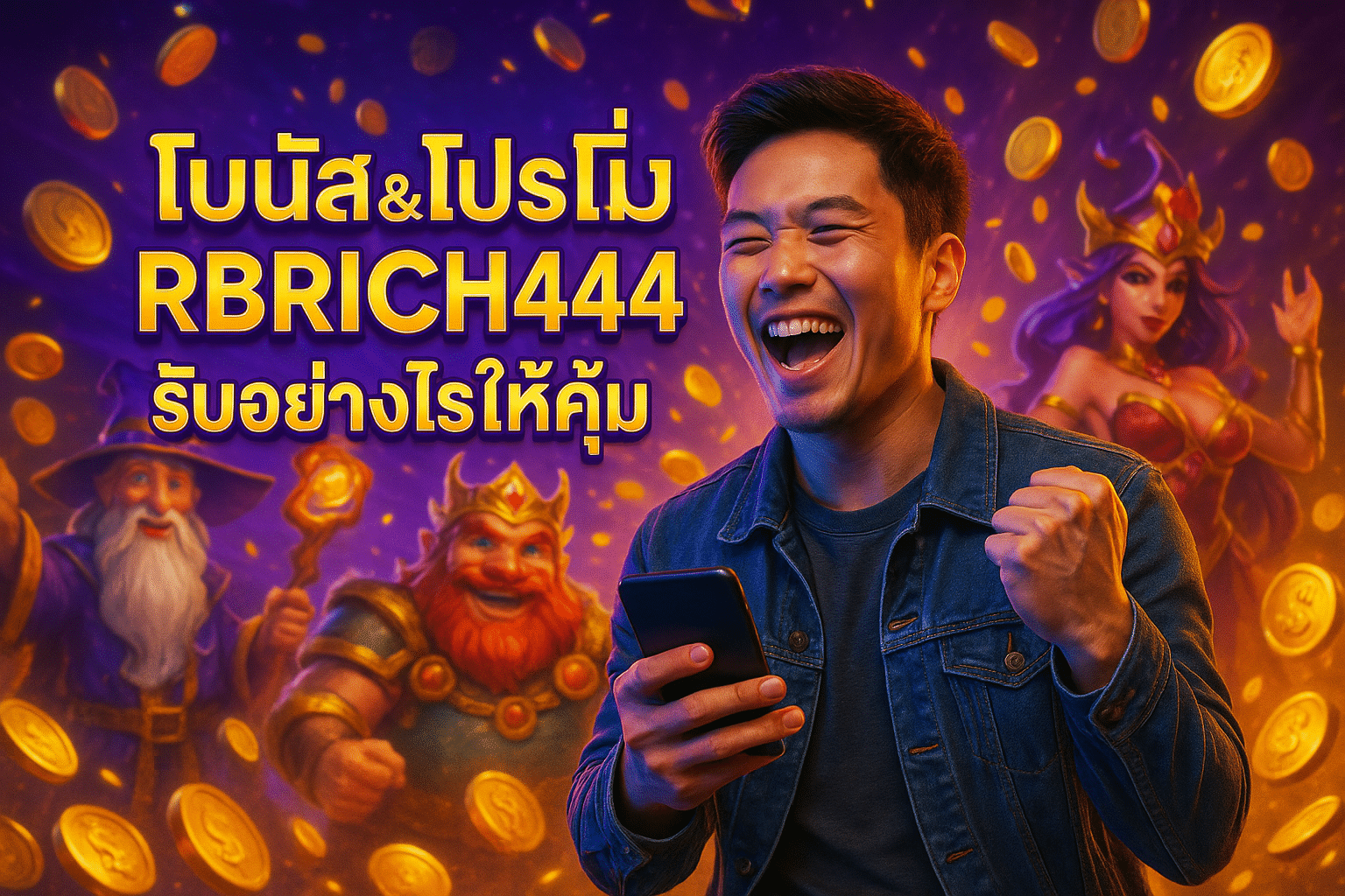 โบนัส & โปรโมชั่น RBRICH444 รับอย่างไรให้คุ้ม