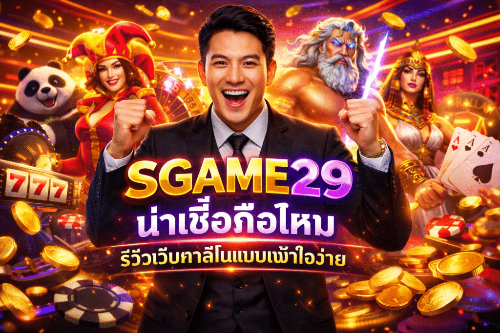 SGAME29 น่าเชื่อถือไหม รีวิวเว็บคาสิโนแบบเข้าใจง่าย